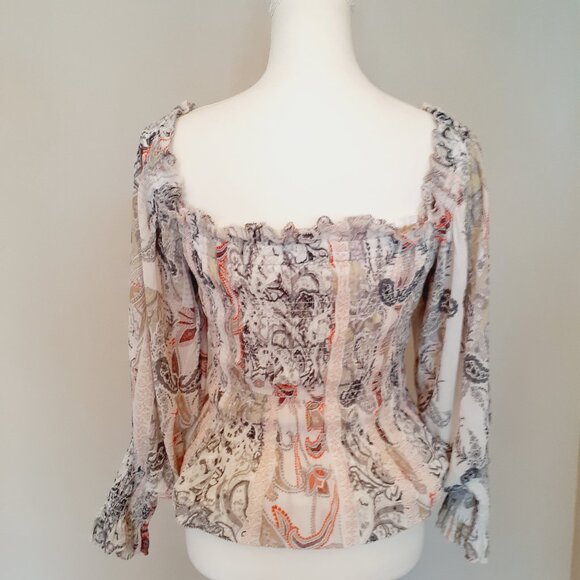 All Saint Lara Makutu Smocke Blouse - Picture 7 of 16